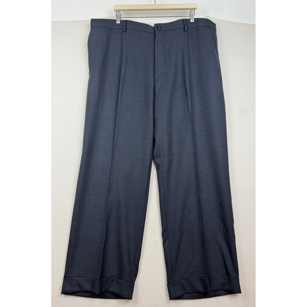 Brooks Brothers Golden Fleece Madison Wool Dress Pants 44x29 Gray Made in Italy